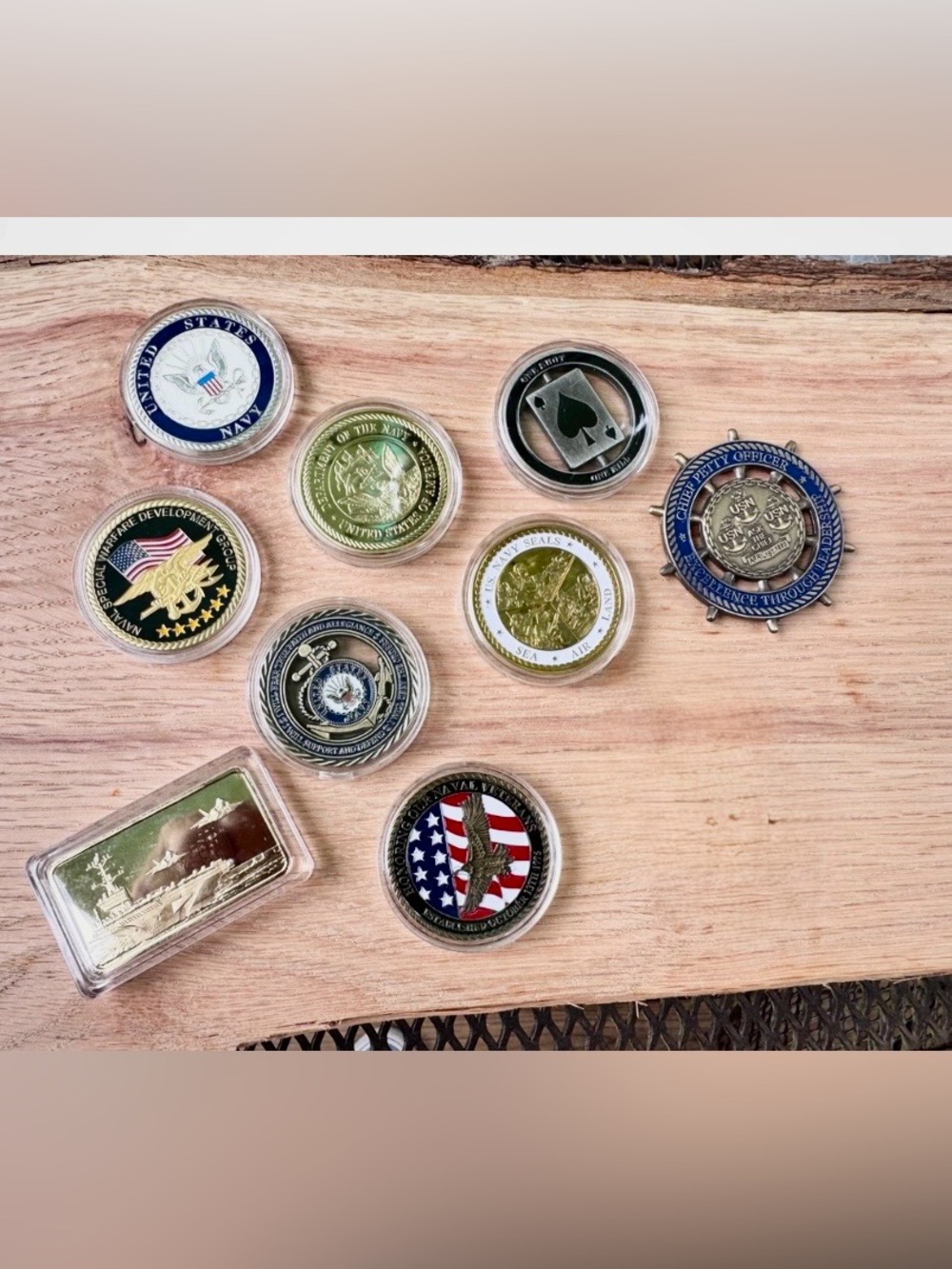 Navy Challenge Coin Collection - Picture 2 of 2
